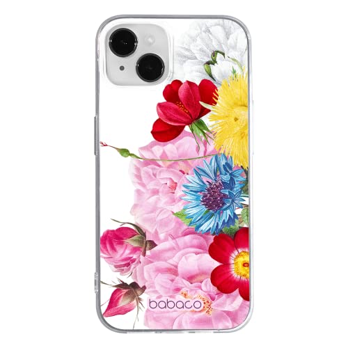 Babaco ERT Group Handyhülle für iPhone 13 Mini Original und offiziell Lizenziertes Muster Flowers 056 optimal an die Form des Handy angepasst, hülle aus TPU von Babaco