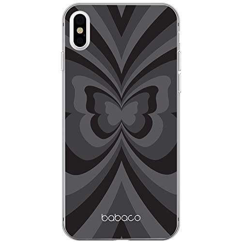 Babaco ERT Group Handyhülle für iPhone XS Max Original und offiziell Lizenziertes Muster Butterflies 001 optimal an die Form des Handy angepasst, hülle aus TPU von Babaco