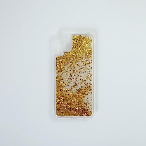 Babaco Handyhülle für Huawei P40 lite, flüssiger Glitzereffekt, Gold von Babaco