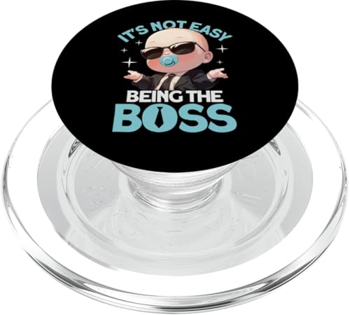 Baby Boss „Es ist nicht einfach, der Chef zu sein“ Wie ein Chef Kinder PopSockets PopGrip für MagSafe von Baby Like a Boss Merch