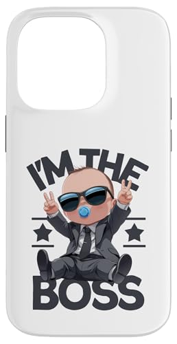 Hülle für iPhone 14 Pro Baby Boss „Ich bin der Boss“ Retro Like A Boss für Kinder von Baby Like a Boss Merch