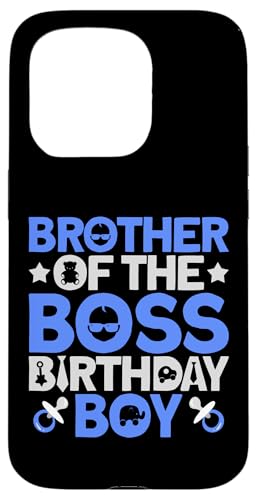 Hülle für iPhone 15 Pro Brother Of The Boss Geburtstagsparty-Outfit Like A Boss Bro von Baby Like a Boss Merch