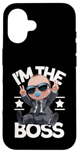 Hülle für iPhone 16 Baby Boss „Ich bin der Boss“ Wie ein Boss Kinder von Baby Like a Boss Merch