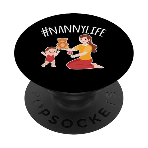 Babysitten #NannyLife Glück PopSockets Klebender PopGrip von Babysitting Humor Nanny Au Pair Fun