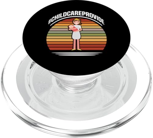 #ChildCareProvide Babysitter-Erziehungskraft PopSockets PopGrip für MagSafe von Babysitting Humor Nanny Au Pair Fun