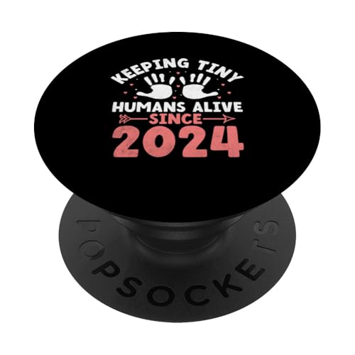 Seit 2024 kleine Menschen am Leben erhalten: Babysitting Babysitter PopSockets mit austauschbarem PopGrip von Babysitting Nanny Babysitter Gifts