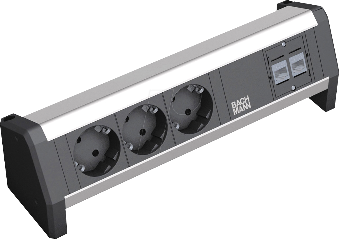 BACH 339.1004 - DESK 3x Schutzkontakt, 2x CAT6 BACH 339.1004 - DESK 3x Schutzkontakt, 2x CAT6 von Bachmann