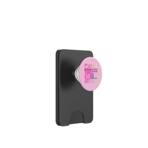 Zurück zur Schule, 1. Klasse Mädchen Rosa Schulrucksack PopSockets PopWallet für MagSafe von Back To School Gifts for Girls by Fluffy Prints