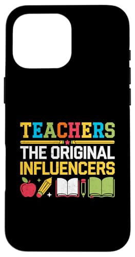 Lehrer Die ursprünglichen Influencer Zurück zur Schule Schüler Hülle für iPhone 16 Pro Max von Back To School Teacher Students Learning Gift