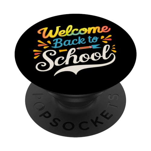 Willkommen zurück in die Schule, Lehrer am ersten Schultag. PopSockets mit austauschbarem PopGrip von Back To School