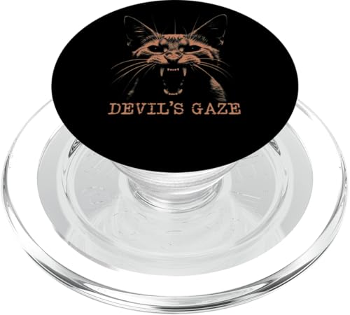 Devil's Gaze - Okkult Gothic Teufel Satan Katzen PopSockets PopGrip für MagSafe von Bad Attitudes