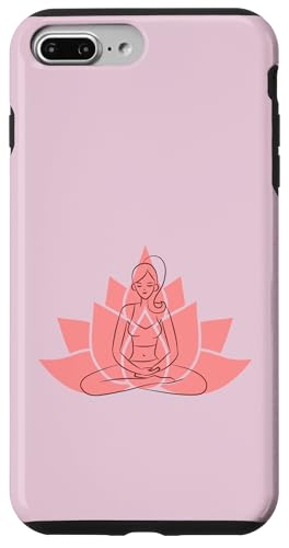 Hülle für iPhone 7 Plus/8 Plus Yoga Lotus Flower Grafik von Bad Choices Make Good Stories