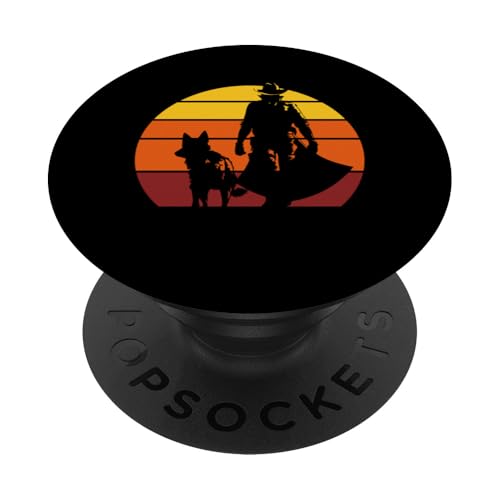 Retro-Cowboy-Grafik PopSockets Klebender PopGrip von Bad Choices Make Good Stories