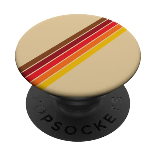 Retro-Streifen (gestreift) PopSockets Klebender PopGrip von Bad Decisions Make Good Stories