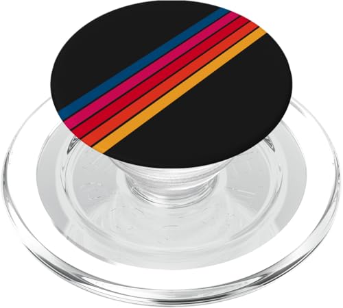 Retro-Streifen (gestreift) PopSockets PopGrip für MagSafe von Bad Decisions Make Good Stories