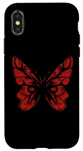 Hülle für iPhone X/XS Klassischer Retro-Stil, schöne Schmetterlings-T-Shirts für Männer und Frauen von Bad Omens Co.