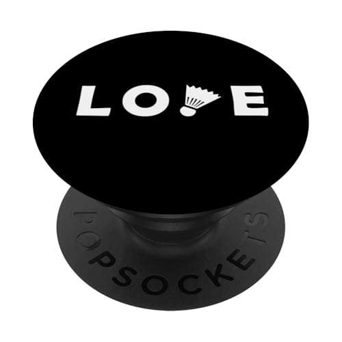 Funny Badminton Love PopSockets mit austauschbarem PopGrip von Badminton Lovers