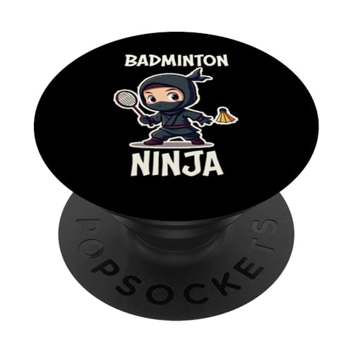 Funny Badminton Ninja PopSockets mit austauschbarem PopGrip von Badminton Lovers