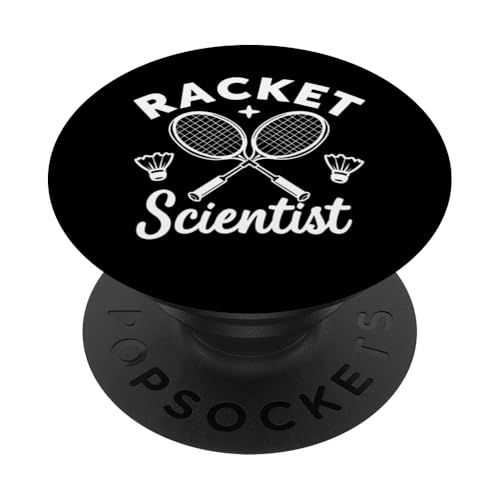 Funny Badminton Players Racket Scientist PopSockets mit austauschbarem PopGrip von Badminton Lovers