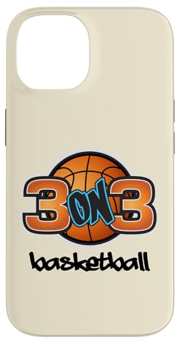 Cool Basketball 3 On 3 Style Illustration Graphic Designs Hülle für iPhone 14 von Bahaa's Tee