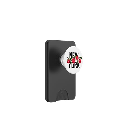 Cool Floral New York City Graphic Design, New York City PopSockets PopWallet für MagSafe von Bahaa's Tee