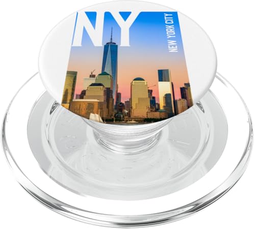 Cool New York City Skyline, Walking In New York City Streets PopSockets PopGrip für MagSafe von Bahaa's Tee