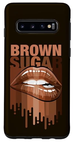 Hülle für Galaxy S10 Cool Brown Sugar Melanin Girl Lips Black History Month Pride von Bahaa's Tee