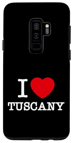 Hülle für Galaxy S9+ I Love Tuscany, Tuscany Illustration Novelty Graphic Designs von Bahaa's Tee