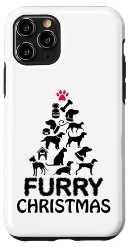 Hülle für iPhone 11 Pro Furry Christmas, Dogs & Cats Christmas Tree, Cool Christmas von Bahaa's Tee