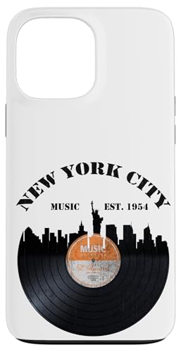 Hülle für iPhone 13 Pro Max New York City Vintage Phonograph Vinyl Record Music Old Disc von Bahaa's Tee