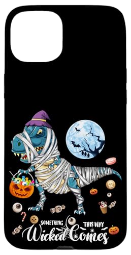 Hülle für iPhone 15 Plus Cool Men's Women's Kids Halloween Mummy T-Rex Graphic Design von Bahaa's Tee