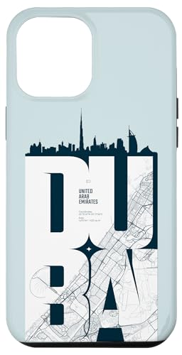 Hülle für iPhone 15 Pro Max I Love Dubai, Amazing Dubai Illustration Graphic Map Skyline von Bahaa's Tee