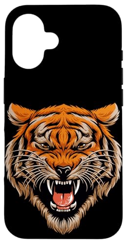 Hülle für iPhone 16 Cool Wild Tiger Tee shirts, Tiger Fashion Graphic Design von Bahaa's Tee