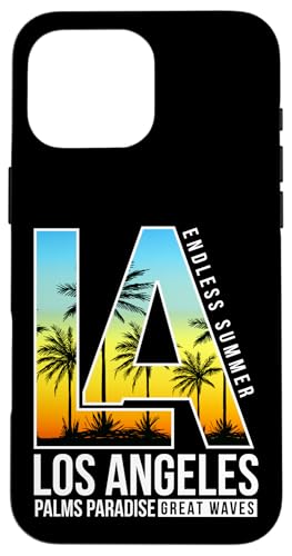 Hülle für iPhone 16 Pro Max I Love L.A, Cool Los Angeles California Illustration Graphic von Bahaa's Tee