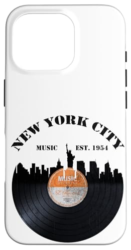 Hülle für iPhone 16 Pro New York City Vintage Phonograph Vinyl Record Music Old Disc von Bahaa's Tee