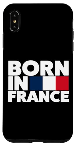 Hülle für iPhone XS Max Cool Born in France Illustration Novelty Graphic Designs von Bahaa's Tee