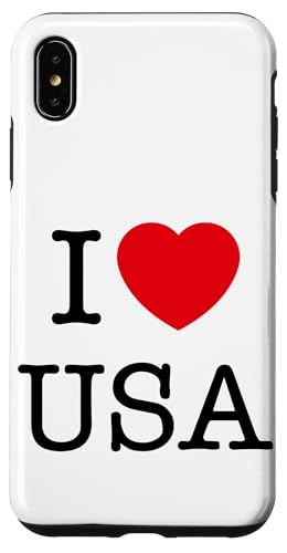 Hülle für iPhone XS Max I Love USA Graphic Tees - Novelty T-Shirts & Cool Designs von Bahaa's Tee