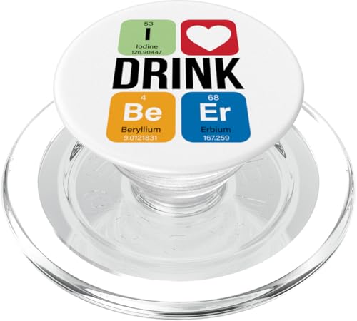 I Drink Beer Periodically Cool Funny Quotes Graphic Design PopSockets PopGrip für MagSafe von Bahaa's Tee