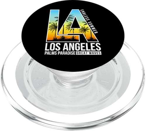 I Love L.A, Cool Los Angeles California Illustration Graphic PopSockets PopGrip für MagSafe von Bahaa's Tee