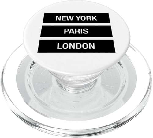 New York Paris London Novelty Graphic Tees & Cool Designs PopSockets PopGrip für MagSafe von Bahaa's Tee