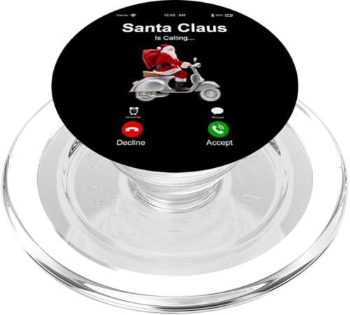 Santa Is Calling, Cool New Year Christmas Santa Claus Fun PopSockets PopGrip für MagSafe von Bahaa's Tee