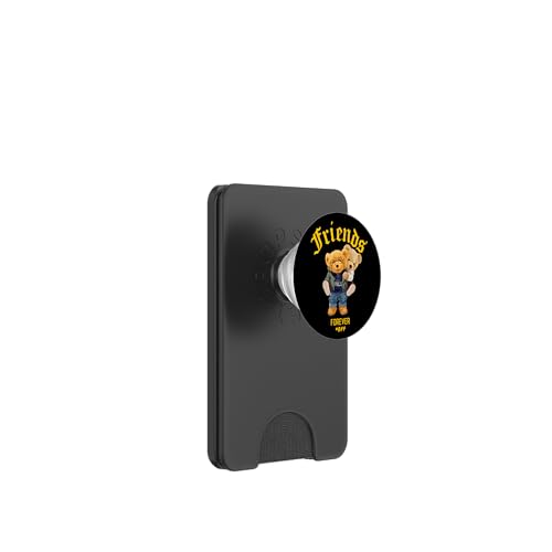 Teddy Bear Boys Best Friends Forever Illustration Graphic PopSockets PopWallet für MagSafe von Bahaa's Tee