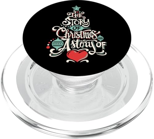 The Story Of Christmas A Story Of love, Christmas Quotes PopSockets PopGrip für MagSafe von Bahaa's Tee