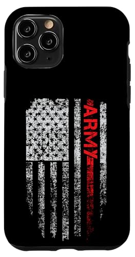 Vintage USA Army Style With Patriotic Flag Graphic Designs Hülle für iPhone 11 Pro von Bahaa's Tee