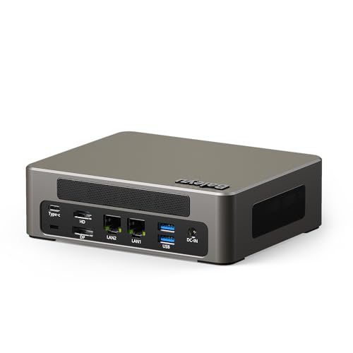 Baieyu Thin Client Mini PC 12. Intel Core i7-1255U 64GB DDR5 1TB PCIE 4.0 NVMe SSD Mini Desktop Computer Windows 11 Pro, Triple Display 4K Output, WiFi 6, BT 5.2, 6*USB 3.2 Ports, 2.5G RJ45 LAN von Baieyu