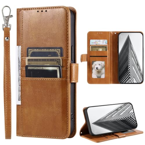 Baifu Für iPhone 13 Hülle, Brieftasche Fall Karte Halter Kickstand, Magnetische Flip Folio Leder Handyhülle für iPhone 13-16 von Baifu