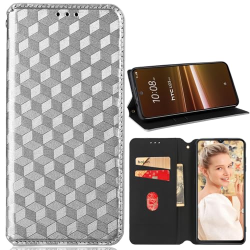 Baifu Handyhülle für Honor X60/X9c Smart Hülle, PU Leder Case Cover Tasche mit Brieftasche Schutzhülle für Honor X60/X9c Smart Klapphülle, Quadrat3 von Baifu