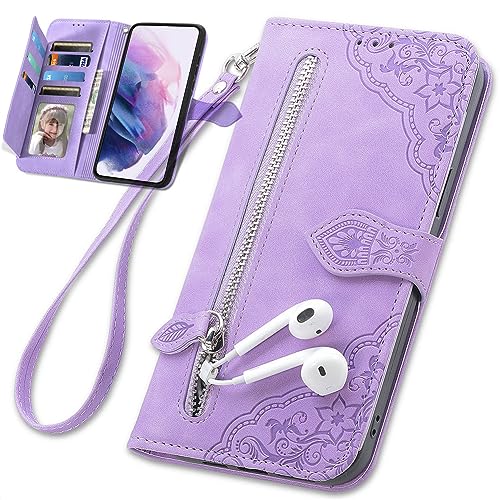 Baifu Handyhülle für Oppo Reno13 Pro 5G Hülle Reißverschluss Tasche, PU Leder Hülle Brieftasche Handytasche Cover Kompatibel für Oppo Reno13 Pro 5G-005 von Baifu