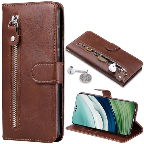 Baifu Handyhülle für Samsung Galaxy A36 5G Reißverschluss Tasche, Hülle Brieftasche Handytasche Cover für Samsung Galaxy A36 5G Geldbörse Case mit Handschlaufe Wallet-01 von Baifu