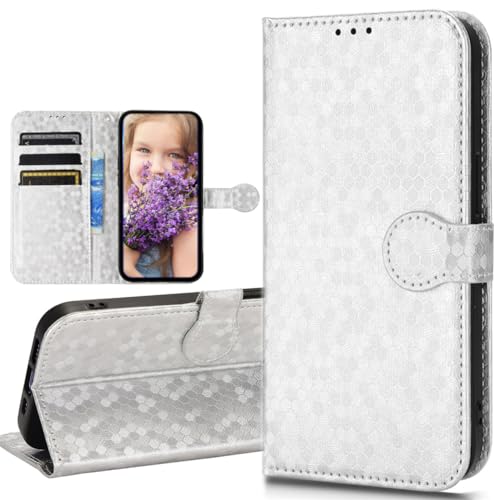 Baifu Handyhülle für iPhone SE4 Hülle, PU Leder Flip Case für iPhone SE4, Wellenpunkt Cover Schutzhülle für iPhone SE4-03 von Baifu